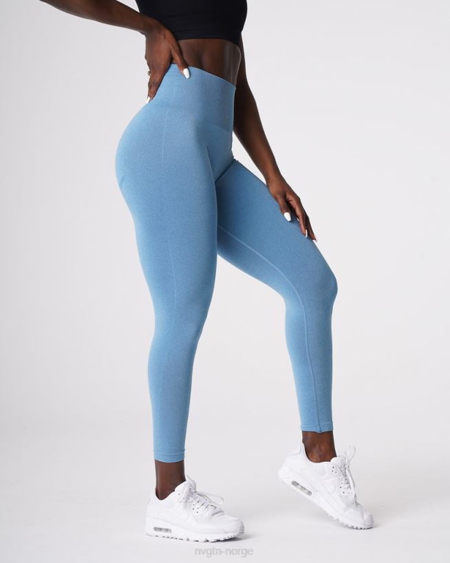 kurvede sømløse leggings 22RN2T632 himmelblå Fitness NVGTN kvinner