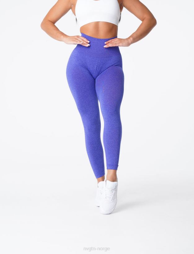 kurvede sømløse leggings 22RN2T633 elektrisk blå Fitness NVGTN kvinner