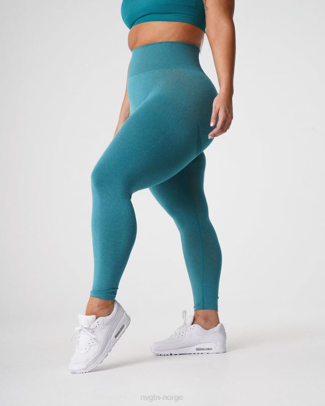kurvede sømløse leggings 22RN2T639 blågrønn Fitness NVGTN kvinner