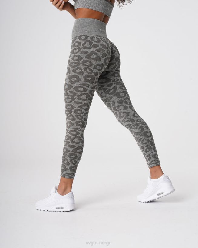 leopard sømløse leggings 22RN2T685 kakigrønn Fitness NVGTN kvinner
