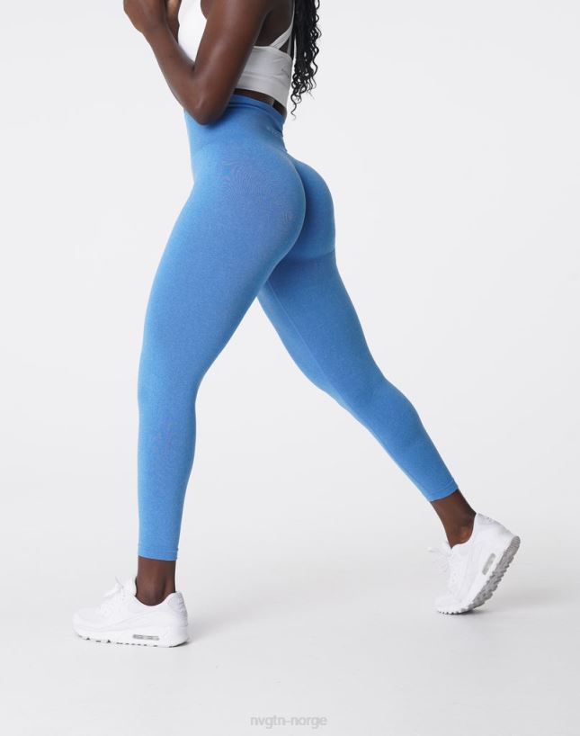 nv sømløse leggings 22RN2T584 havblått Fitness NVGTN kvinner