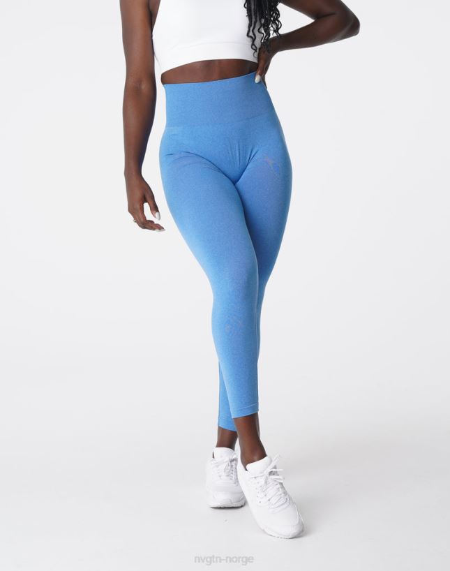nv sømløse leggings 22RN2T584 havblått Fitness NVGTN kvinner