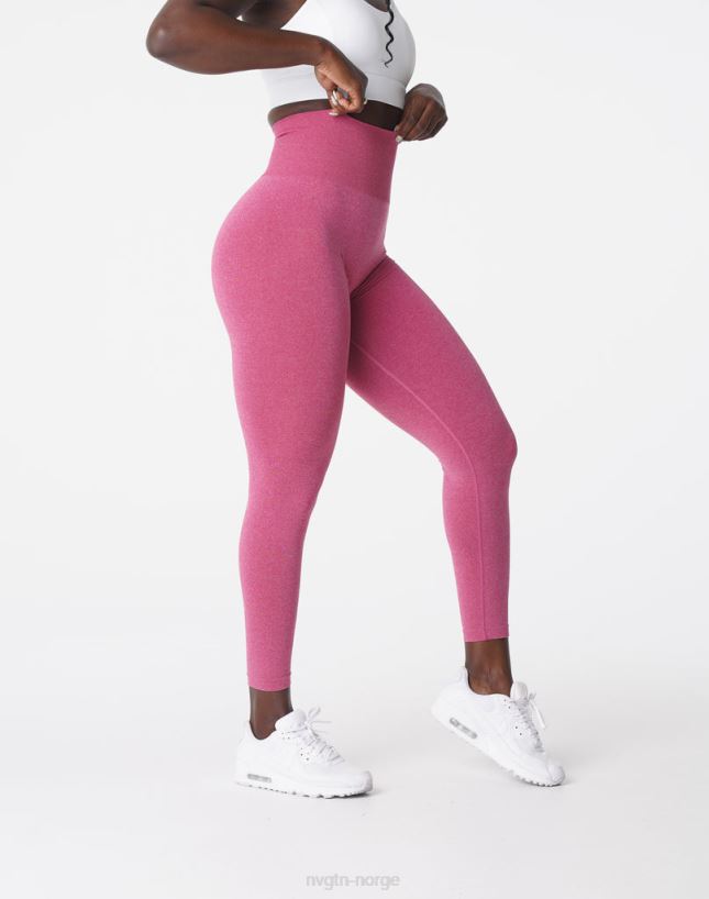 nv sømløse leggings 22RN2T607 Høyrød Fitness NVGTN kvinner
