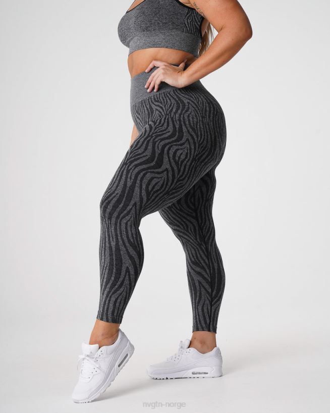 sebra sømløse leggings 22RN2T677 svartflekkete Fitness NVGTN kvinner