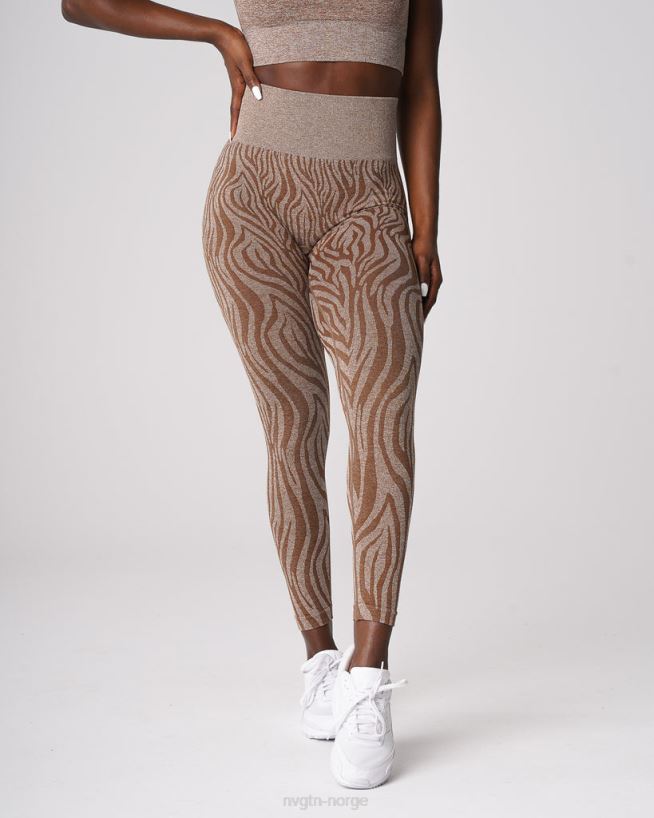 sebra sømløse leggings 22RN2T680 mokka Fitness NVGTN kvinner