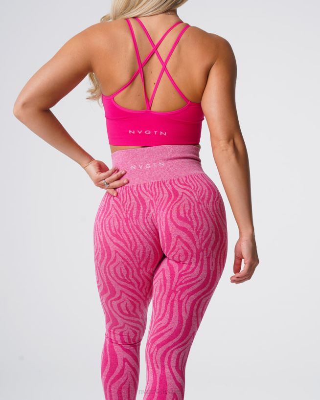 sebra sømløse leggings 22RN2T691 fuchsia Fitness NVGTN kvinner