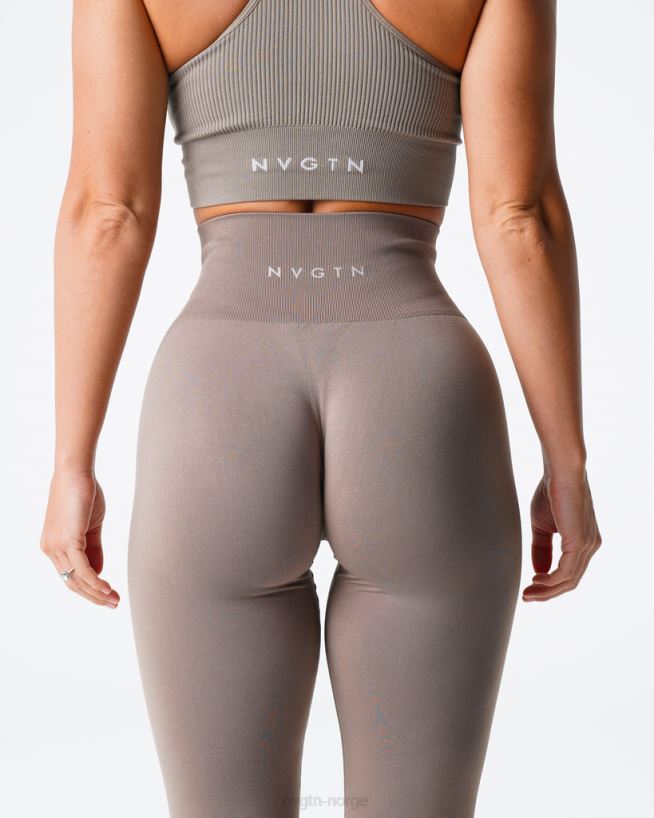 solide sømløse leggings 22RN2T558 taupe Fitness NVGTN kvinner