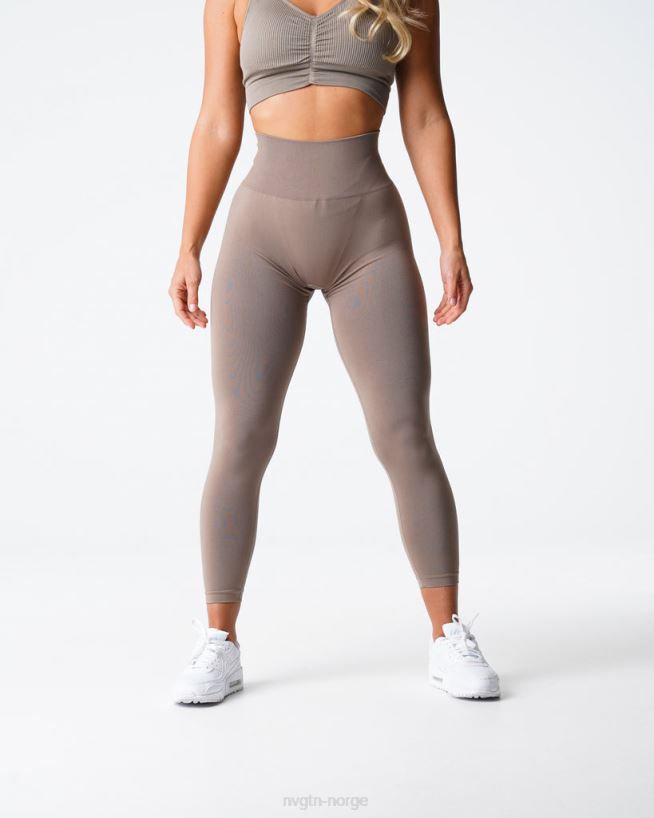solide sømløse leggings 22RN2T558 taupe Fitness NVGTN kvinner