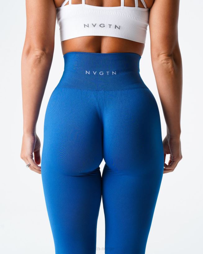 solide sømløse leggings 22RN2T571 midnatt blå Fitness NVGTN kvinner