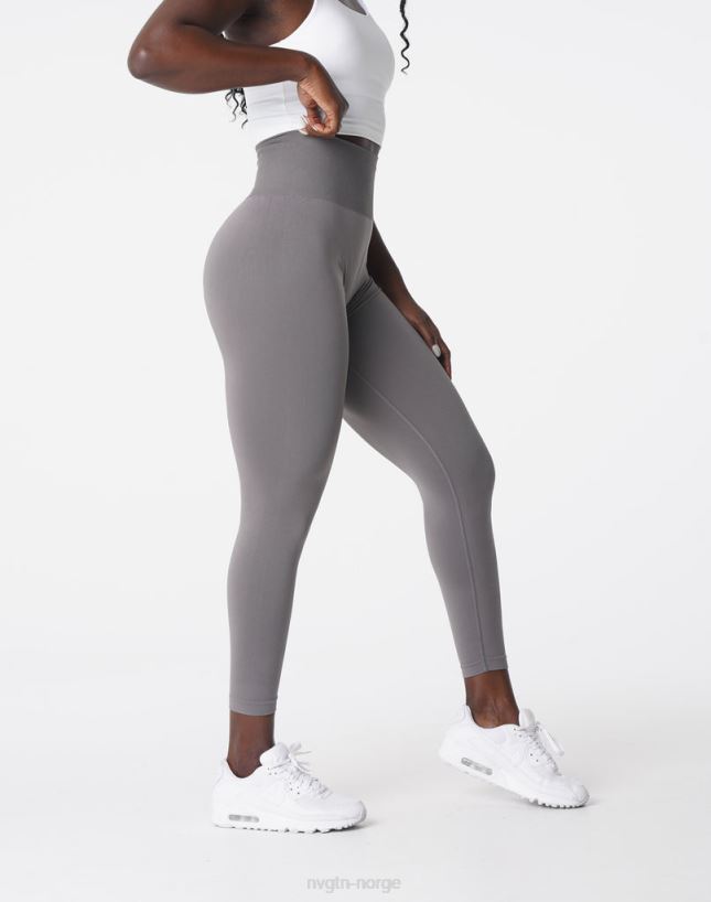 solide sømløse leggings 22RN2T572 kull Fitness NVGTN kvinner