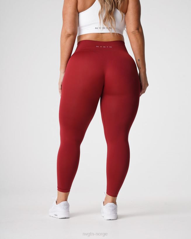 solide sømløse leggings 22RN2T574 karmin Fitness NVGTN kvinner