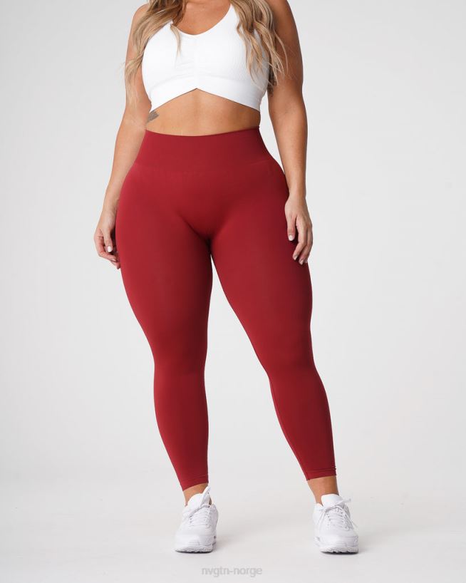 solide sømløse leggings 22RN2T574 karmin Fitness NVGTN kvinner