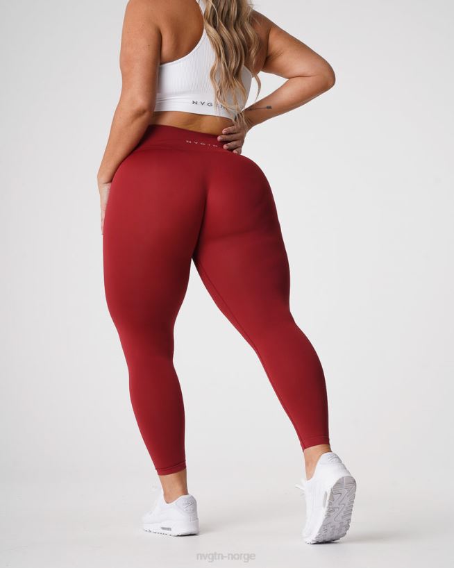 solide sømløse leggings 22RN2T574 karmin Fitness NVGTN kvinner