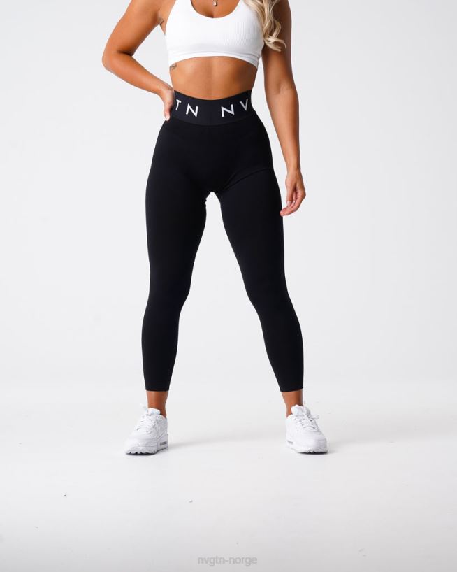 sport sømløse leggings 22RN2T496 svart Fitness NVGTN kvinner