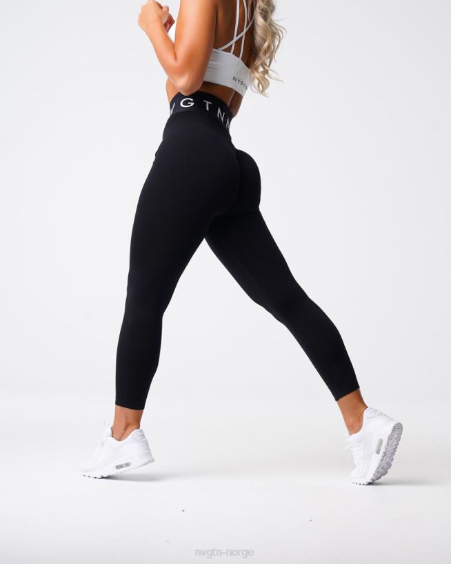 sport sømløse leggings 22RN2T496 svart Fitness NVGTN kvinner