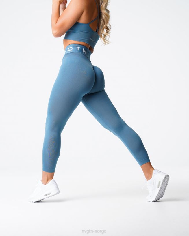 sport sømløse leggings 22RN2T498 steinblå Fitness NVGTN kvinner