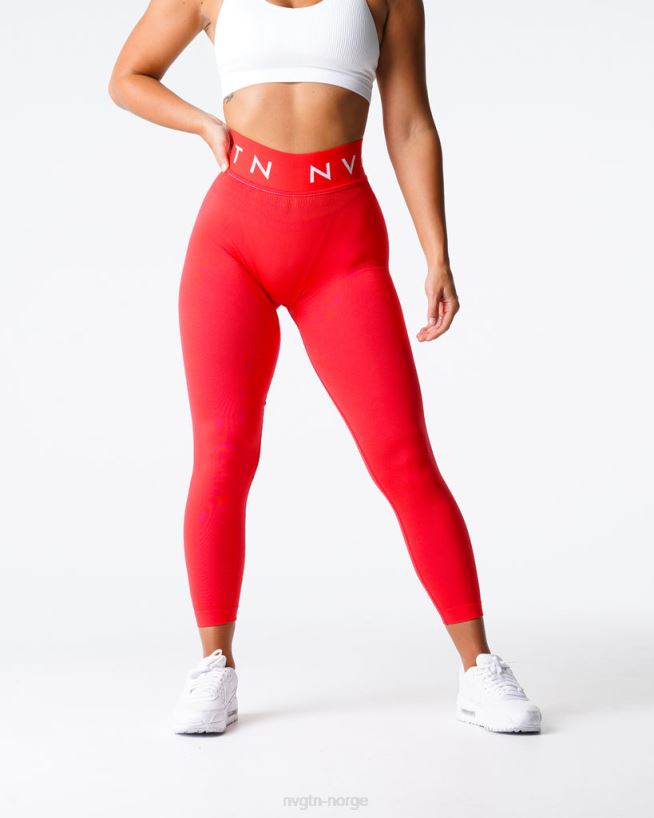 sport sømløse leggings 22RN2T570 skarlagenrød Fitness NVGTN kvinner
