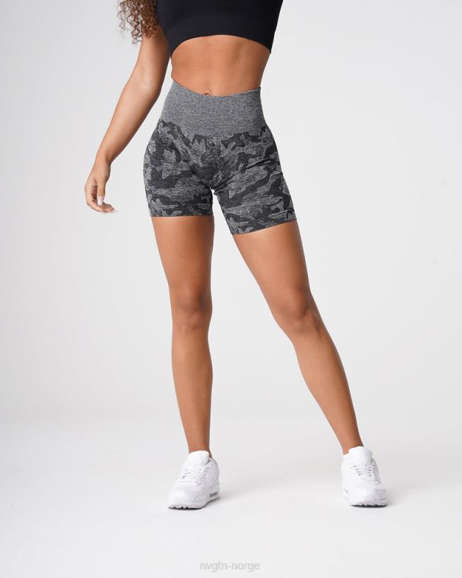camo sømløse shorts 22RN2T437 svart Fitness NVGTN kvinner