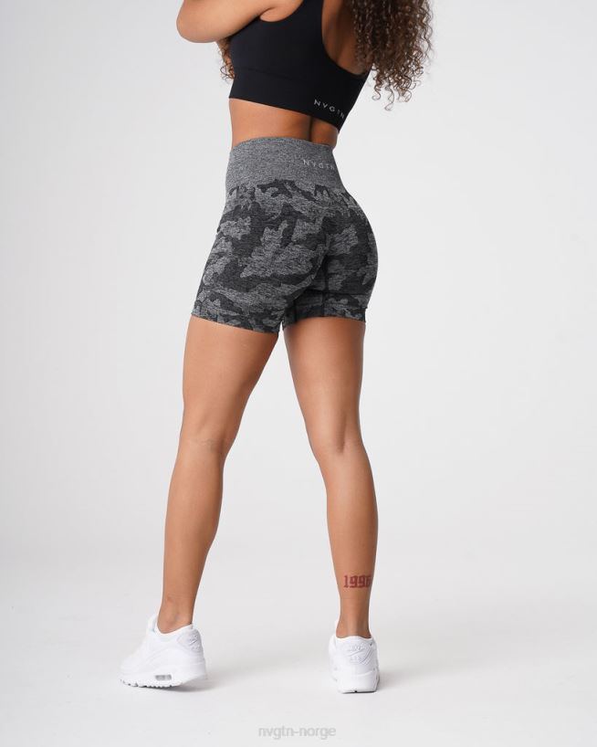 camo sømløse shorts 22RN2T437 svart Fitness NVGTN kvinner