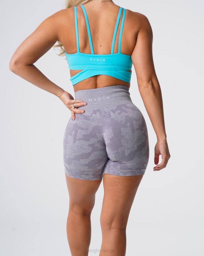 camo sømløse shorts 22RN2T438 grå Fitness NVGTN kvinner