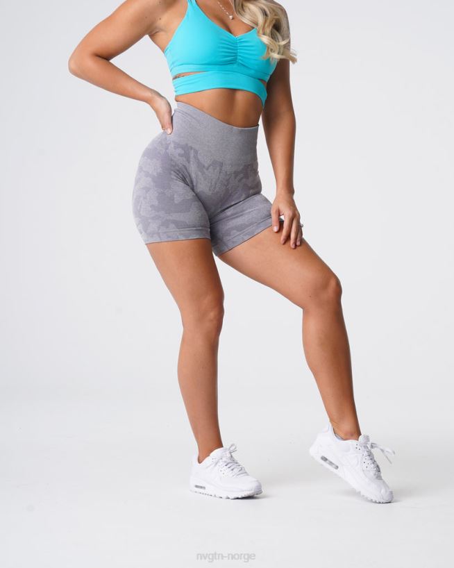 camo sømløse shorts 22RN2T438 grå Fitness NVGTN kvinner