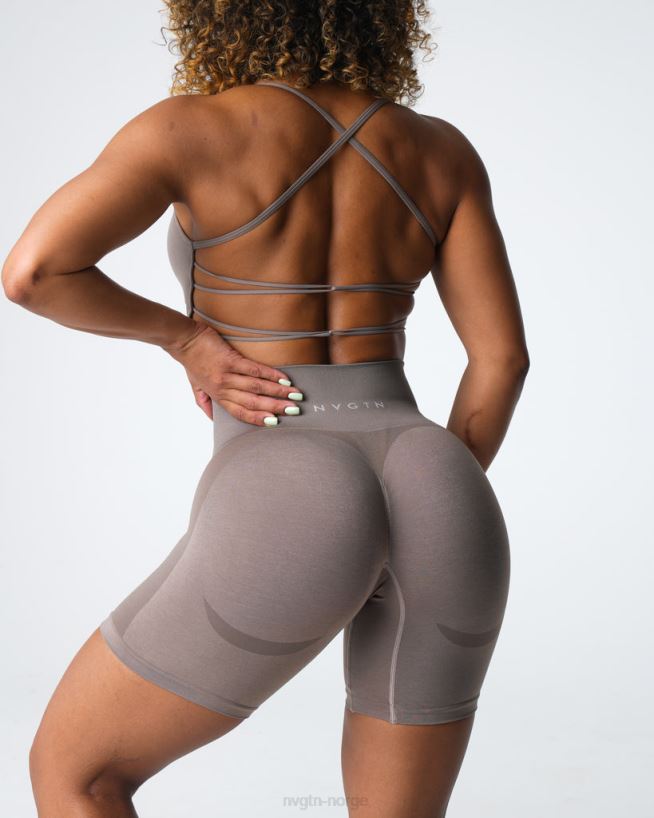 contour 2.0 sømløs shorts 22RN2T320 taupe Fitness NVGTN kvinner
