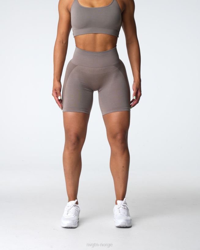 contour 2.0 sømløs shorts 22RN2T320 taupe Fitness NVGTN kvinner