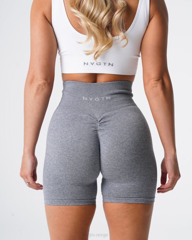 crunch sømløse shorts 22RN2T394 grå Fitness NVGTN kvinner