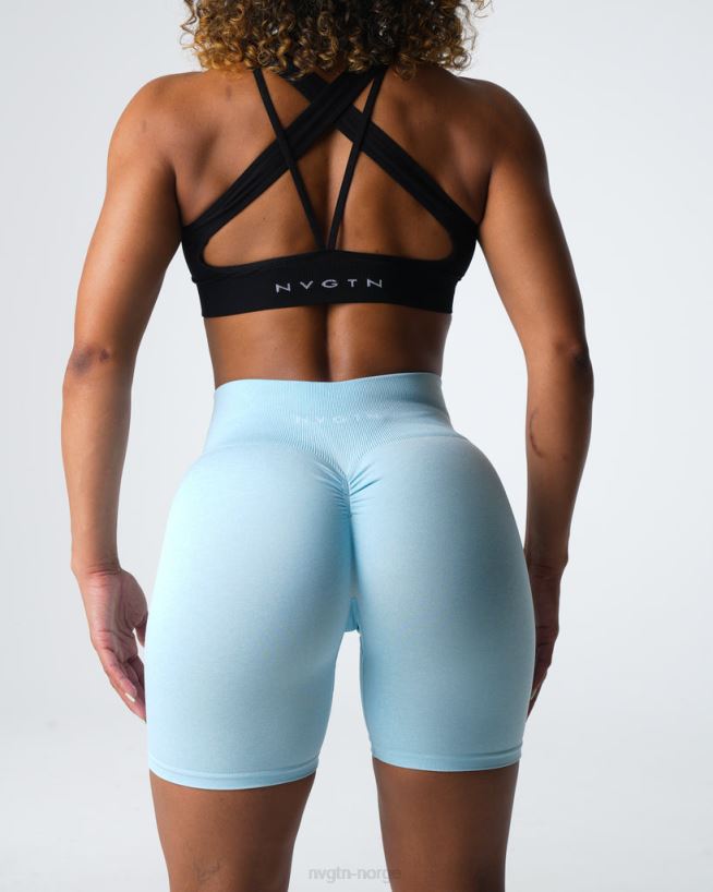 crunch sømløse shorts 22RN2T396 pastell blå Fitness NVGTN kvinner