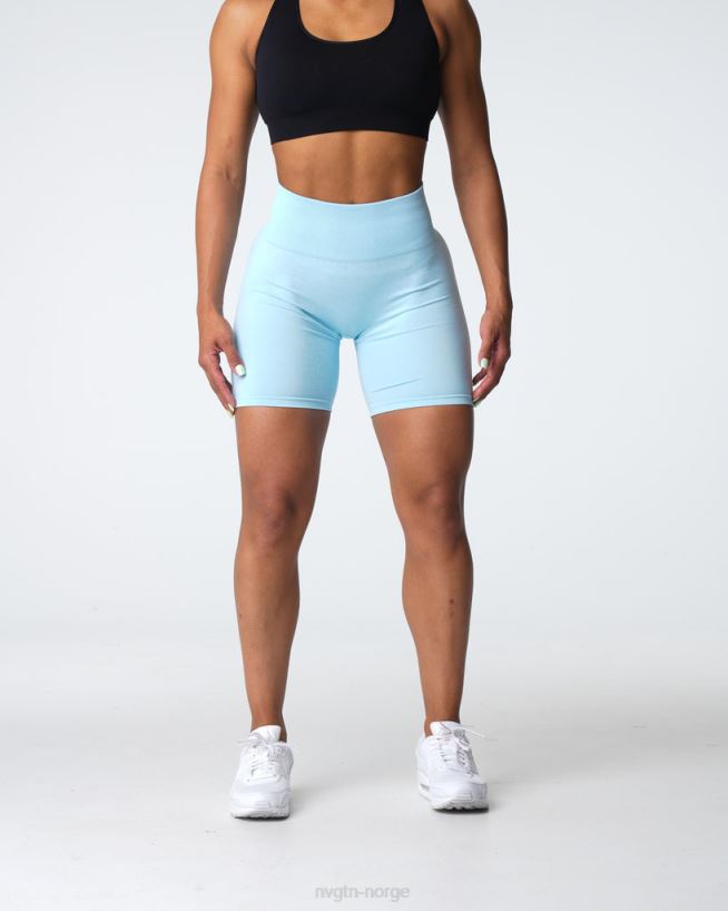 crunch sømløse shorts 22RN2T396 pastell blå Fitness NVGTN kvinner