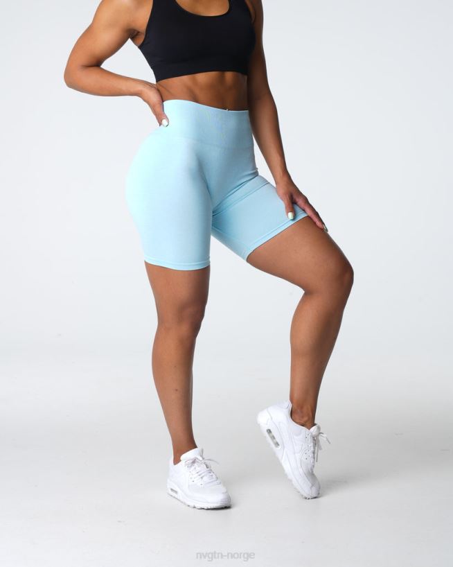 crunch sømløse shorts 22RN2T396 pastell blå Fitness NVGTN kvinner