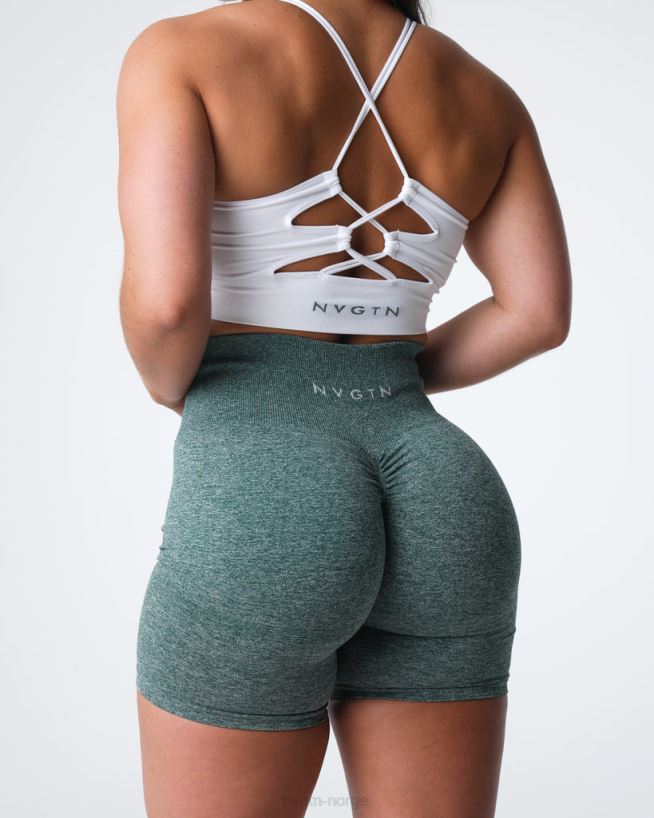 crunch sømløse shorts 22RN2T398 Skoggrønn Fitness NVGTN kvinner