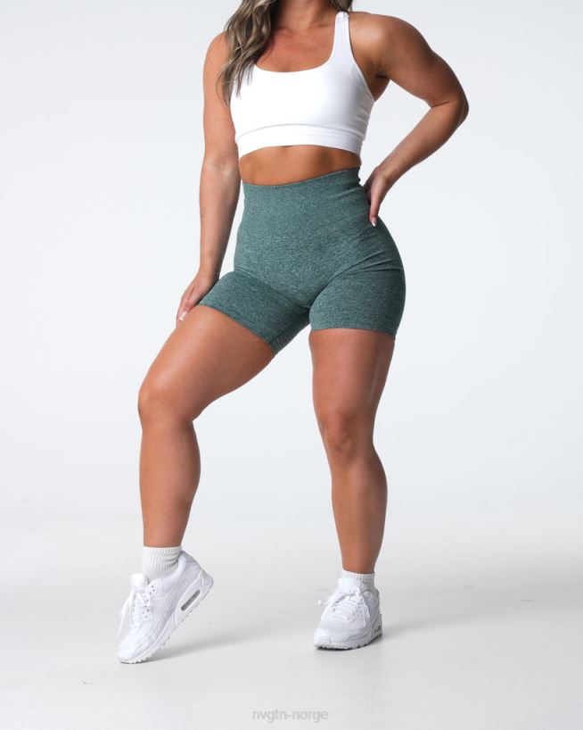 crunch sømløse shorts 22RN2T398 Skoggrønn Fitness NVGTN kvinner