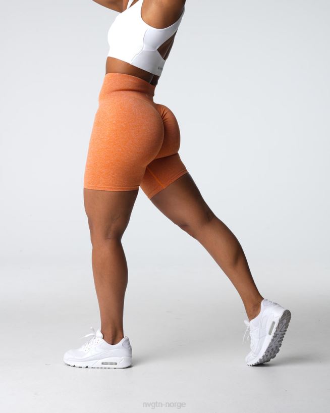 crunch sømløse shorts 22RN2T401 brent oransje Fitness NVGTN kvinner