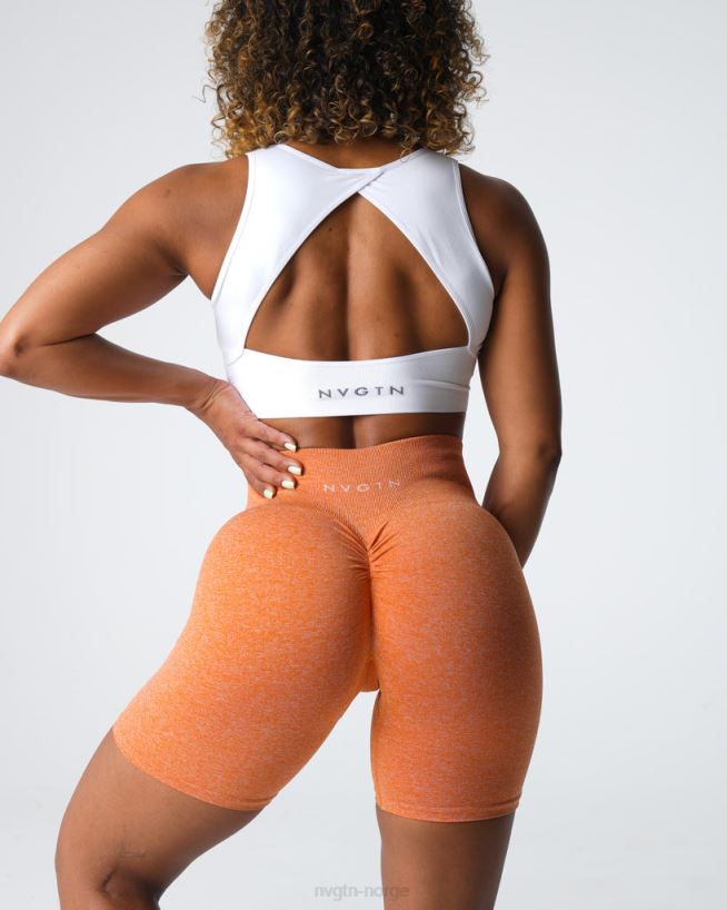 crunch sømløse shorts 22RN2T401 brent oransje Fitness NVGTN kvinner