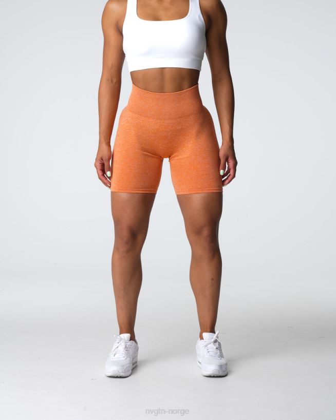 crunch sømløse shorts 22RN2T401 brent oransje Fitness NVGTN kvinner
