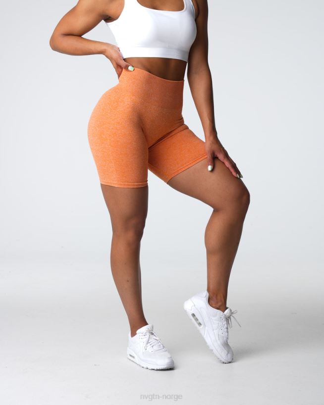 crunch sømløse shorts 22RN2T401 brent oransje Fitness NVGTN kvinner
