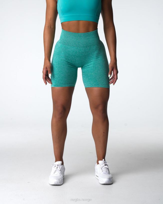 crunch sømløse shorts 22RN2T413 turkis Fitness NVGTN kvinner