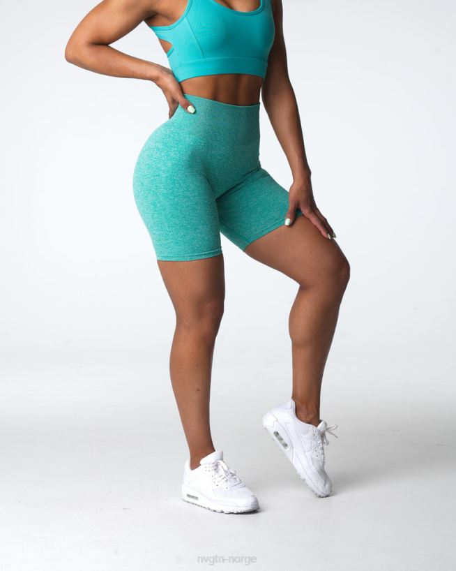 crunch sømløse shorts 22RN2T413 turkis Fitness NVGTN kvinner