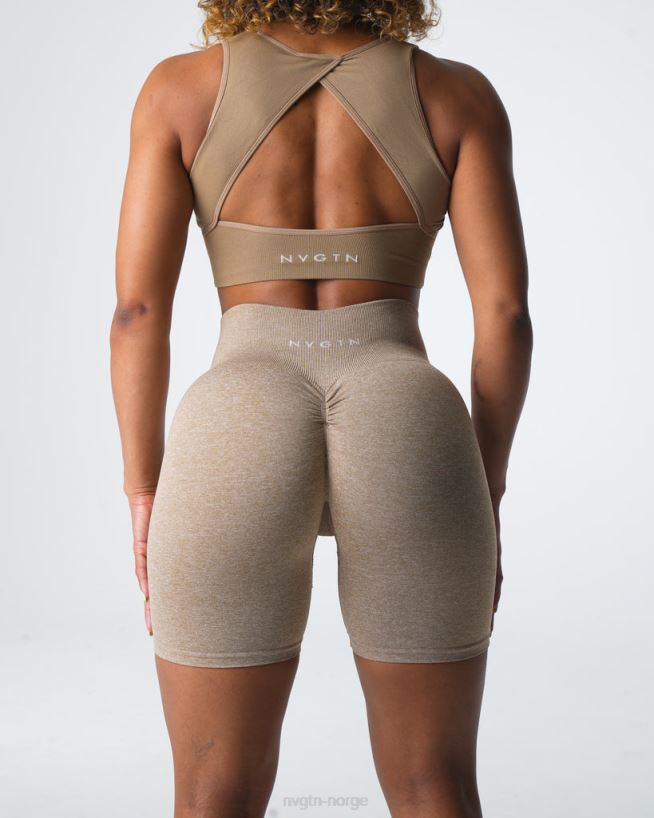 crunch sømløse shorts 22RN2T414 beige Fitness NVGTN kvinner