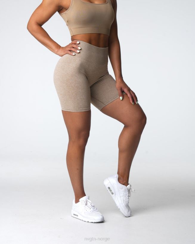 crunch sømløse shorts 22RN2T414 beige Fitness NVGTN kvinner