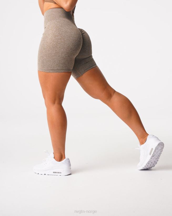 crunch sømløse shorts 22RN2T418 mokka Fitness NVGTN kvinner