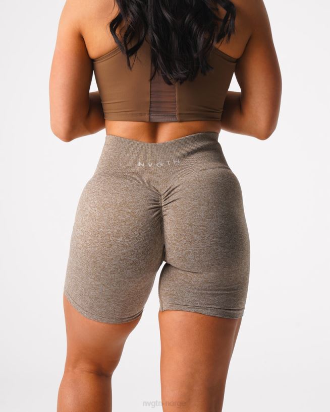 crunch sømløse shorts 22RN2T418 mokka Fitness NVGTN kvinner