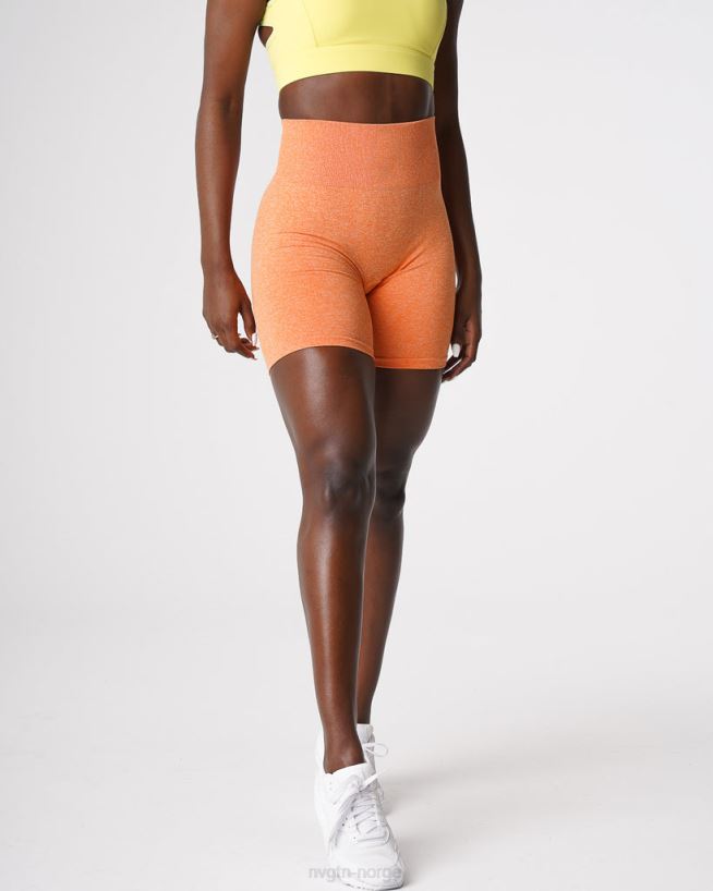 crunch sømløse shorts 22RN2T419 solnedgang oransje Fitness NVGTN kvinner