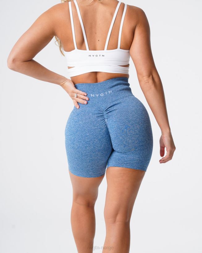 crunch sømløse shorts 22RN2T421 himmelblå Fitness NVGTN kvinner