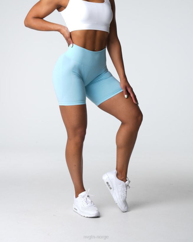 kontur sømløse shorts 22RN2T323 pastell blå Fitness NVGTN kvinner