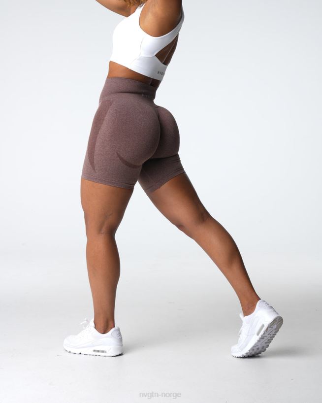 kontur sømløse shorts 22RN2T338 kakao Fitness NVGTN kvinner