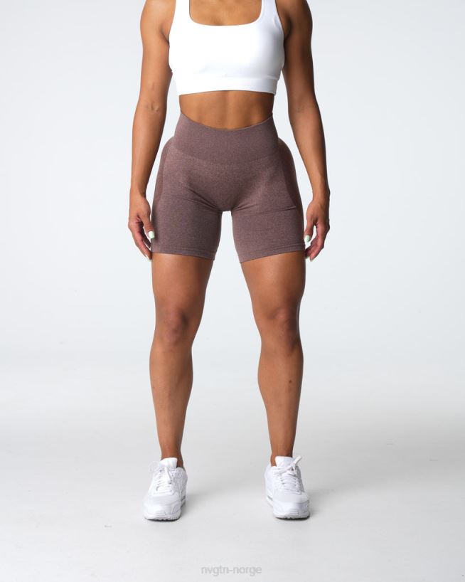 kontur sømløse shorts 22RN2T338 kakao Fitness NVGTN kvinner