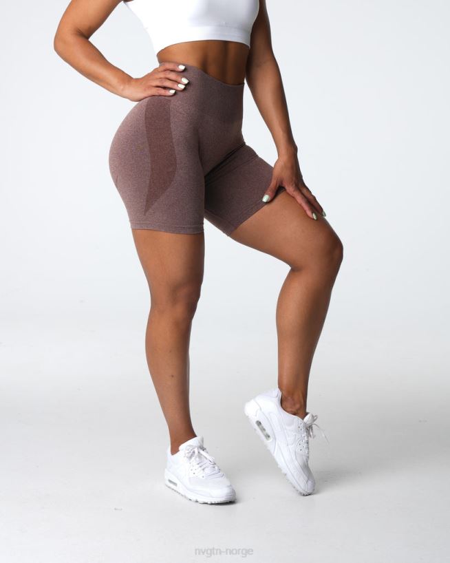 kontur sømløse shorts 22RN2T338 kakao Fitness NVGTN kvinner