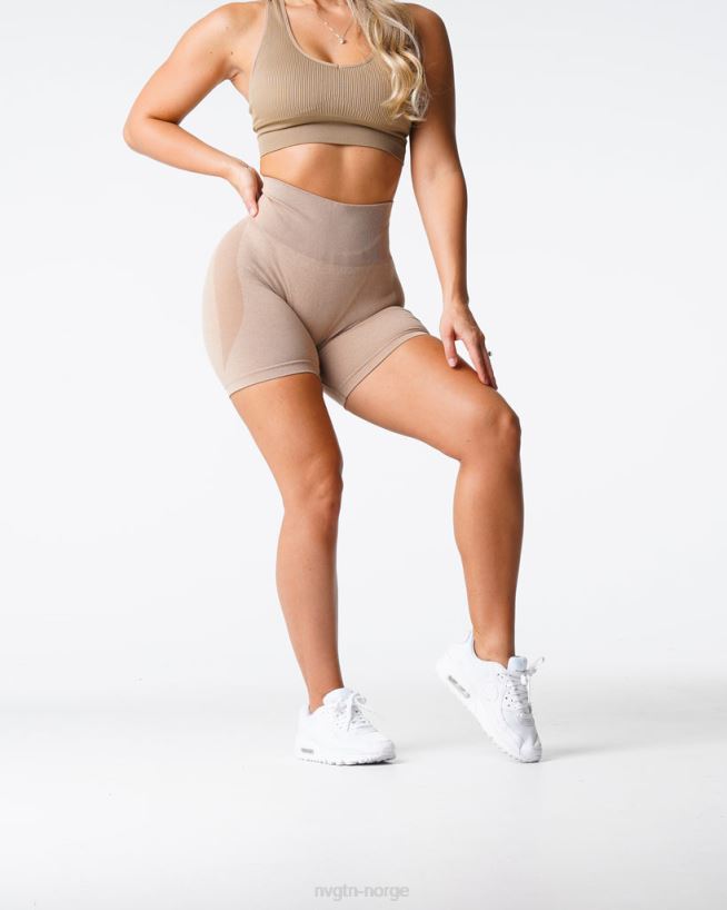 kontur sømløse shorts 22RN2T342 beige Fitness NVGTN kvinner